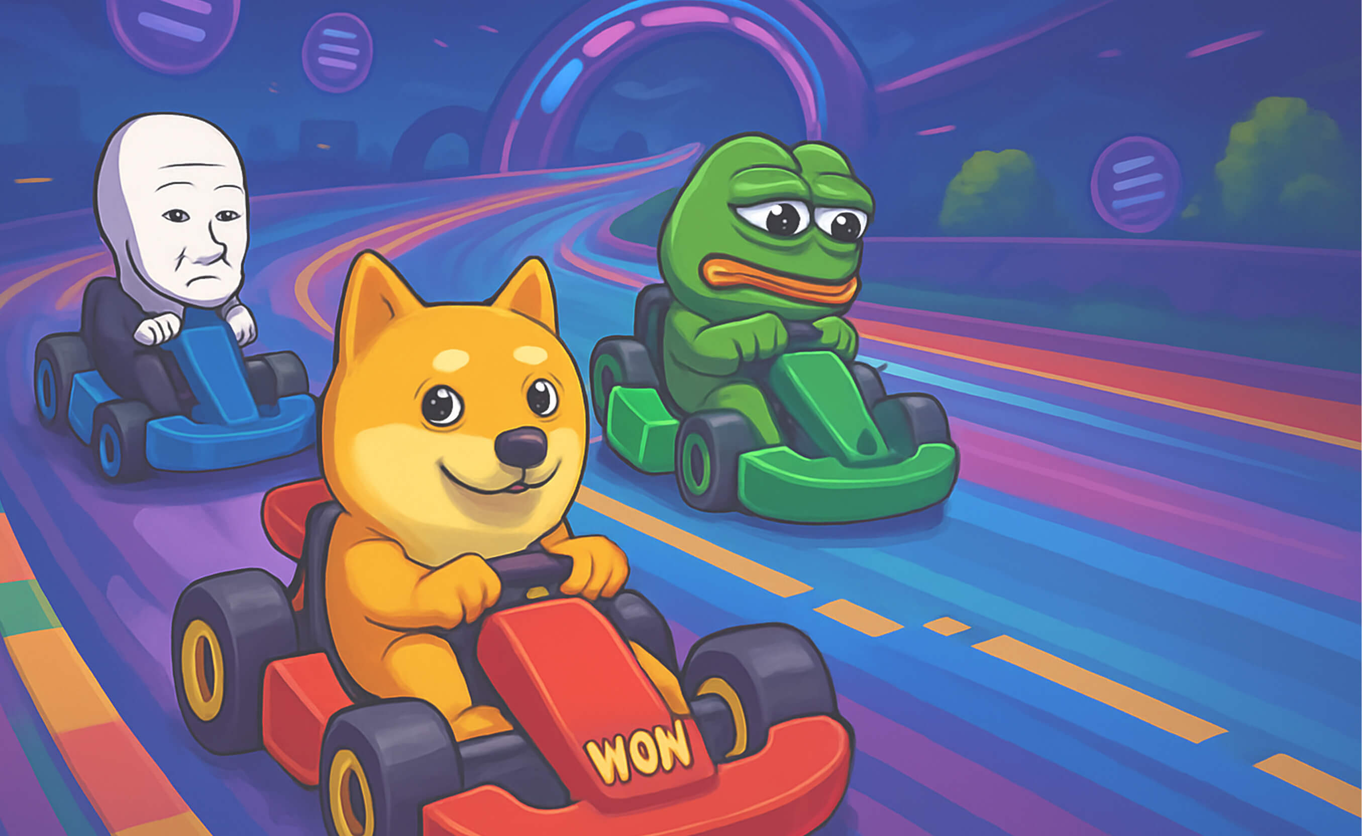 MemeKart Racing Background